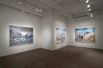 Installation view,Olivo Barbieri: The Dolomite Project, Yancey Richardson Gallery, February 16- March 31, 2012