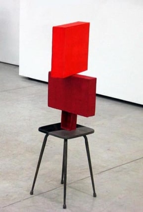 Columna 2, 2008,&nbsp;cast aluminum and acrylic paint, 44 x 17.5 x 14 inches,&nbsp;unique