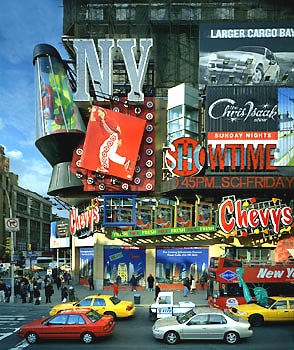 Andrew Moore, Target, Times Square, New York, 2002, Chromogenic print available as: 30 x 40 inch, edition of 10; 40 x 50 inch edition of 5; 50 x 60 inch edition of 3; and 70 x 90 inch edition of 3