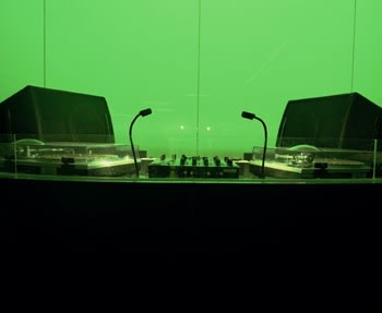 DJ Booth, South Beach, 2002, Chromogenic Print, available in 20 x 24, 30 x 40, and 40 x 50 inches, editions of 5.