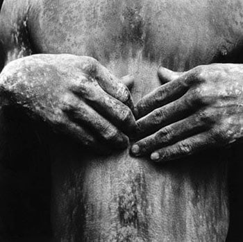 Mario Cravo Neto, Black Torso in Whitewash, 1988, 18 x 18 inch Gelatin Silver Print, Signed &amp;amp; dated in margin, Edition of 25