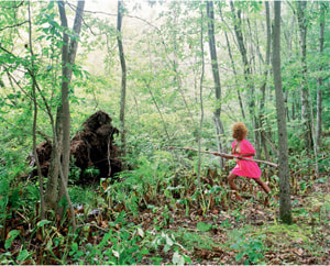 Xaviera Simmons, Untitled (Pink), 2008.  Archival Pigment Print, 40 x 50 inches, Edition of 3 + 2AP.