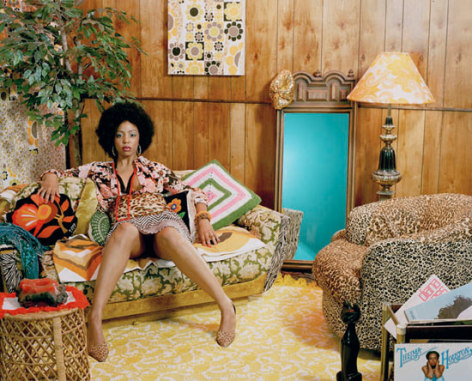 Mickalene Thomas, Lovely Six Foota, 2007. Chromogenic print. 24 x 30 inches