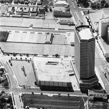 Parking Lots (5600-5700 Blocks of Wilshire Blvd.) #28, 1967-99, 15 x 15 inch Gelatin Silver Print, Initialed and editioned on verso, Edition 23/3