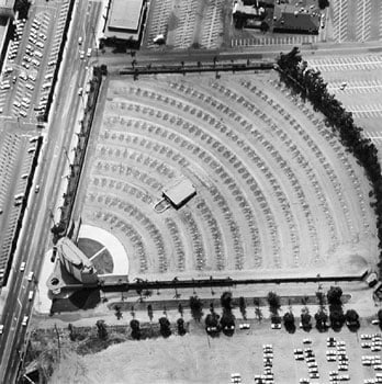 Parking Lots (Gilmore Drive-In Theatre, 6201 W. 3rd St.) #16, 1967-99, 15 x 15 inch Gelatin Silver Print, Initialed and editioned on verso, Edition 23/3