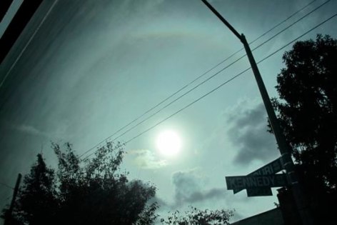 Sun Halo, Greyhound to DC #3, 2014, 18.5 x 27.5 inch&nbsp;chromogenic print