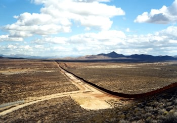 &quot;Untitled&quot; [border fence, near Naco, AZ], 2010 Chromogenic print, 39 x 55 inches and 55 x 76 inches, [VS-10-25], Ed. of 5