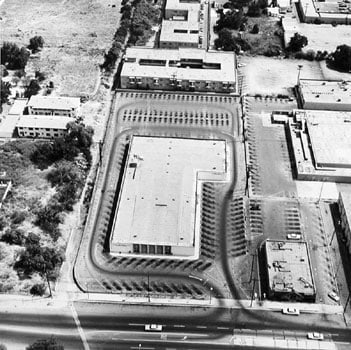 Parking Lots (State Dept. of Emloyment 14400 Sherman Way, Van Nuys) #14, 1967-99, 15 x 15 inch Gelatin Silver Print, Initialed and editioned on verso, Edition 23/3