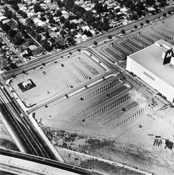 Parking Lots (May Company, 6150 Laurel Canyon, North Hollywood) #7, 1967-99, 15 x 15 inch Gelatin Silver Print, Initialed and editioned on verso, Edition 23/3