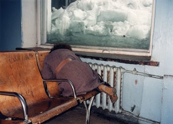 Railway Station, Tomsk, 1992, 16 x 20 inch Chromogenic Print,