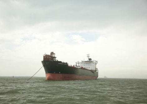 Untitled (Oil/Chemical Tanker, Overseas Tampa, USA), Houston Ship Channel, Texas, 2015.