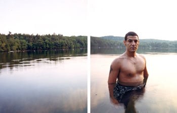 Christian, 2005, 24 x 20 inches/24 x 40 inches, 2 panel chromogenic print face-mounted to u.v. plexi and back mounted to aluminum, Edition of 12