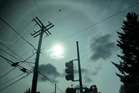 Sun Halo, Greyhound to DC #5, 2014, 18.5 x 27.5 inch chromogenic print