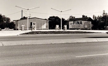 from Gas Stations portfolio (10 prints), 1962, Gelatin Silver Print, Printed 1989, 3/25, available as 10 print portfolio. Please call for price.