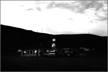 Lewis Baltz, Nevada #15, 1977, Mustang Bridge Exit, Interstate 80, 8 x 10 inch vintage gelatin silver print, Signed, dated, editioned and annotated on verso, Edition 6/40, LUM26375