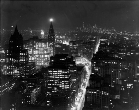 From the Empire State Building, New York 1946 Gelatin silver print