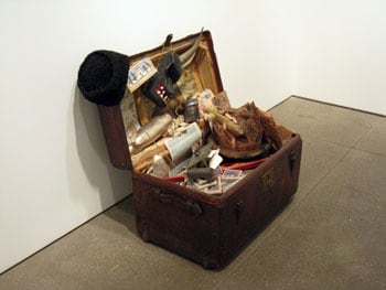 Notgeld Stamm (Notgeld Trunk), 2007, Dimensions variable, Mixed media in vintage trunk, Unique