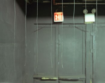 Exit Sign with Strings, Spook-A-Rama, Coney Island, NY, 2004