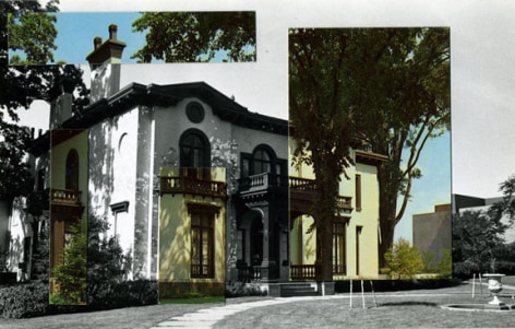 Southern U.S. (72-35-31-25), 1972, 3.75 x 5.75 inch gelatin silver print and postcard collage