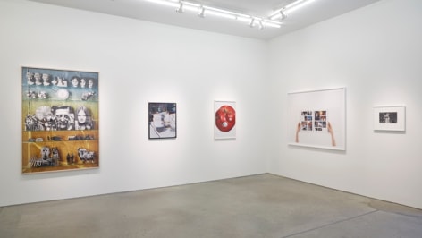 Installation view Matt Lipps, Sara Cwynar, Roe Ethridge, Anne Collier, Kenneth Josephson