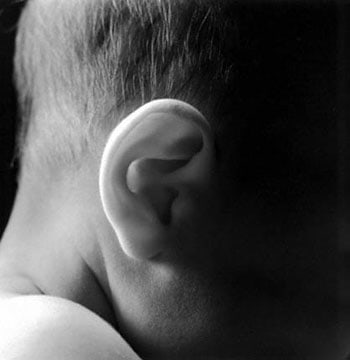 Mario Cravo Neto, Akira (ear/ profile), 1992, 15 x 15 inch Gelatin Silver Print, Signed &amp;amp; dated in margin, Edition of 25