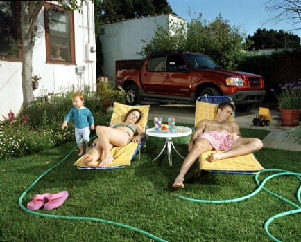 Gail Albert Halaban, Untitled, (Lounge Chairs), 1999-2003, From the series: About 30-LA, 20 x 24 inch archival pigment print, Signed in ink on verso of the mount, Edition of 10