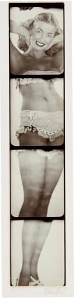 Untitled, PB #1178,&nbsp;1975. Vintage gelatin silver photobooth prints, 7 7/8 x 1 1/8 inches.