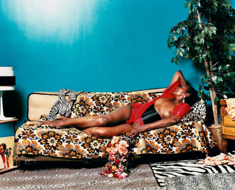 Mickalene Thomas, Madame Mama Bush, 2012. Chromogenic print. 48 x 60 inches