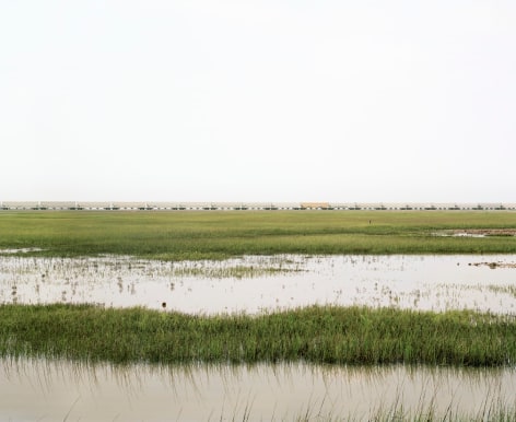 Untitled (Train Crossing Estuarial Corridor - 2), Virginia Point, Texas, 2015. 39 x 55 or 55 x 78 inch chromogenic Print.