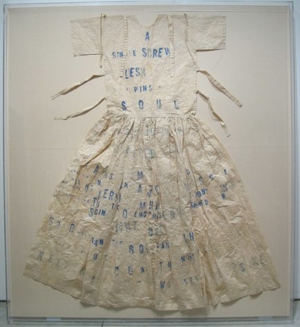 Leslie Dill, Large Poem Dress (A Single Screw)