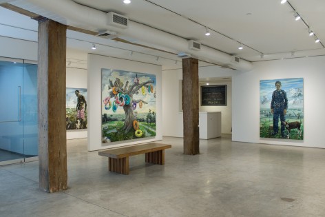 Installation View, Amer Kobaslija, Florida Diaries, George Adams Gallery, New York, 2019.