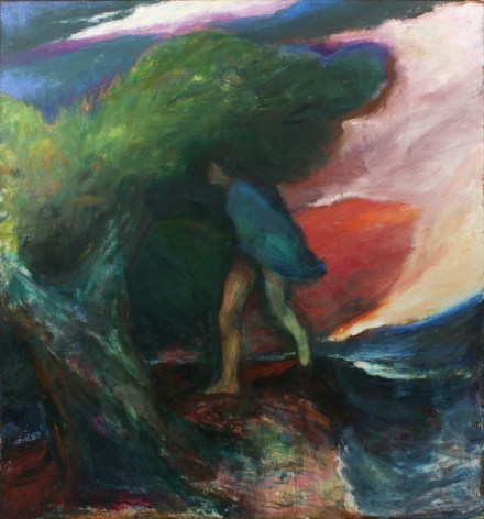 Elmer Bischoff, Figure with Tree, 1972