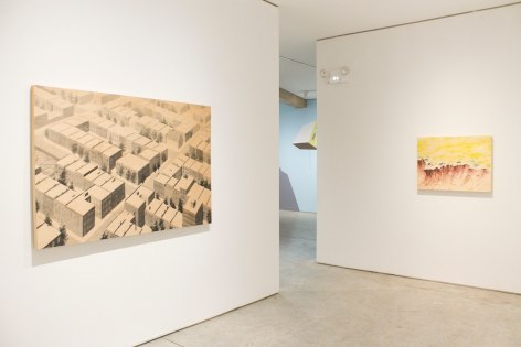 Installation View, Chris Ballantyne, Temporal: Recent Paintings and Watercolors, George Adams Gallery, New York 2019.