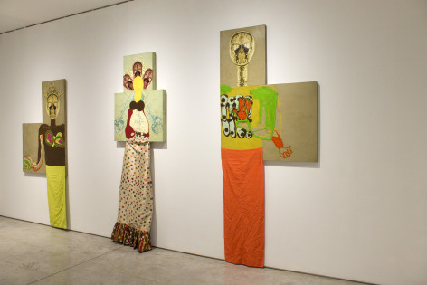 Installation View, Katherine Sherwood, In the Yelling Clinic: 2010-2019, George Adams Gallery, New York, 2019.