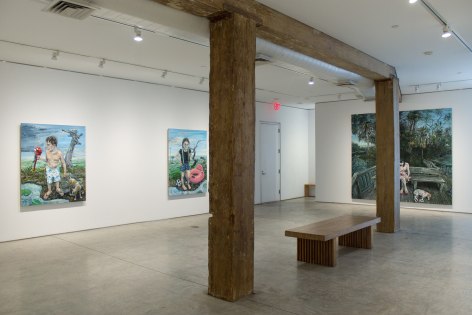 Installation View, Amer Kobaslija, Florida Diaries, George Adams Gallery, New York, 2019.