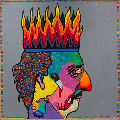 Luis Cruz Azaceta, Shit My Head is Burning... 1981