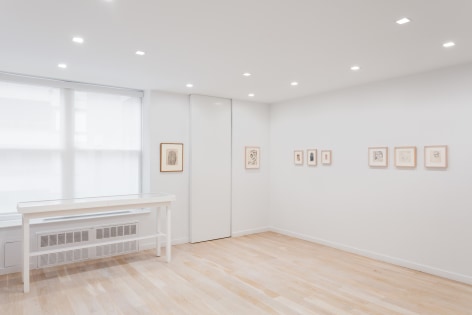 Installation view of drawings by Richard Diebenkorn