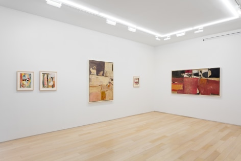 installation view of Richard diebenkorn paintings and drawings