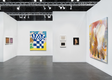 installation view of an artfair booth