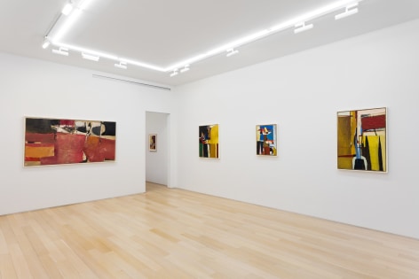 installation view of Richard diebenkorn paintings and drawings