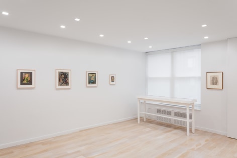 Installation view of drawings by Richard Diebenkorn