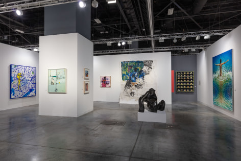 installation view of Art Basel Miami booth