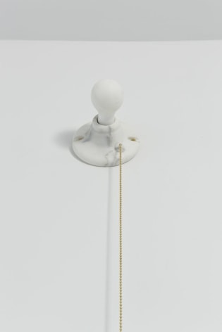 On/Off2009Hand carved Carrara marble light bulbDimensions variableEdition of 10, with 1 APVS 23