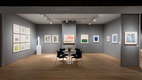 installation view art fair booth