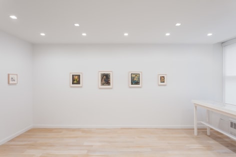 Installation view of drawings by Richard Diebenkorn