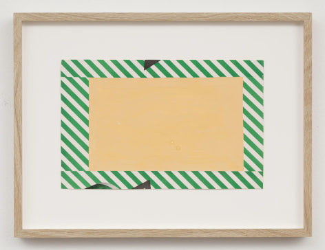 a green and yellow rectangular collage