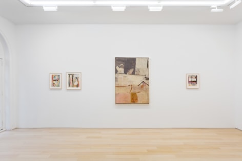 installation view of Richard diebenkorn paintings and drawings