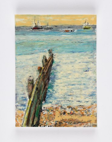 Whitstable,&nbsp;c. 1985 Oilstick on cardstock