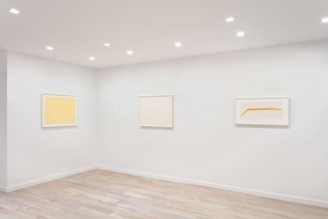 installation view of works on paper