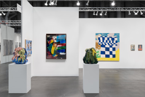 installation view of an artfair booth